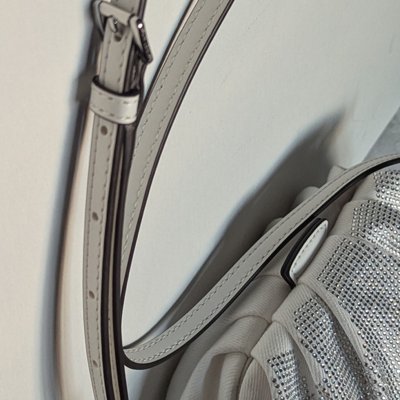 New with Tags Michael Kors Nola Denim Crossbody Handbag - Picture 10 of 13